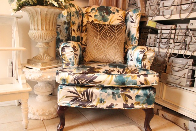 wing chair slipcover